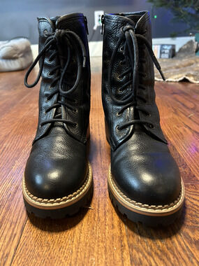 BTU Bertuchi Made In Spain Laced Up Color Sole Combat Boots size 40
